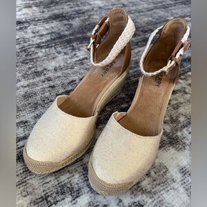 Sperry Women's Tan Espadrille Wedges Size 9